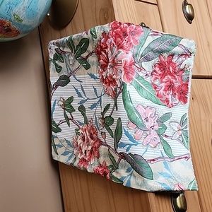 Vintage Liberty of London Rhododendron Stripe fabric by Warner